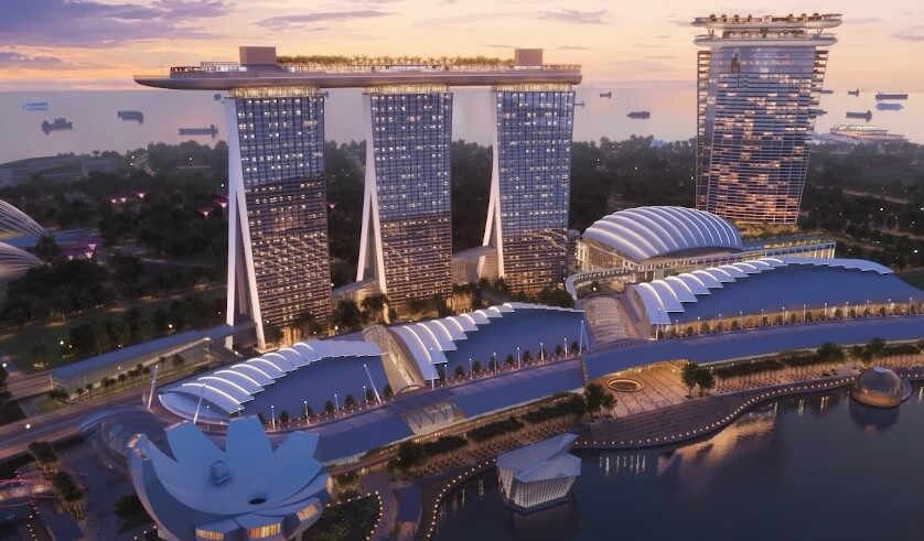 Marina Bay Sands hotel and casino in Singapore