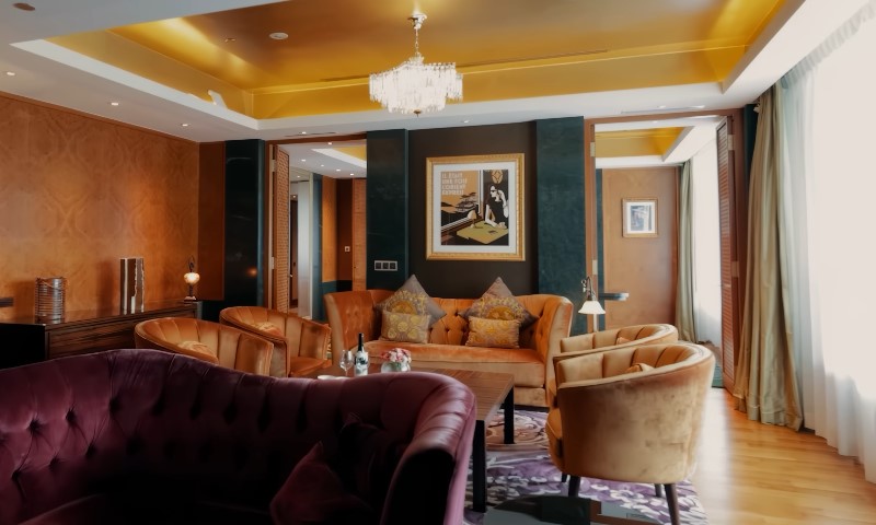 The inside of Maduro lounge restaurant