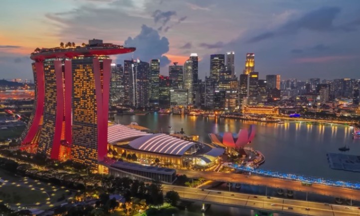 Singapore pictured from above